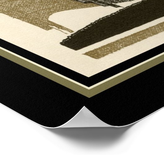 Französische Mode Pochoir Art Deco Poster (Ecke)