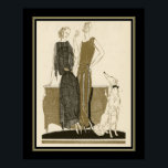 Französische Mode Pochoir Art Deco Poster<br><div class="desc">Art Deco,  Französisch Mode,  Pochoir Print C.1920 16x20 gezeigt. Erhältlich in anderen Größen und auf anderen Produkten.</div>