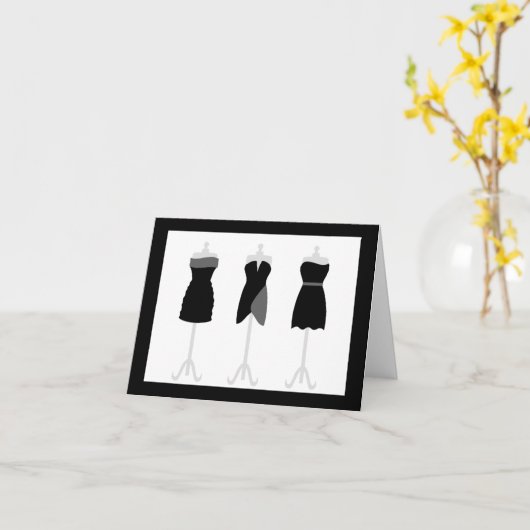 Französische Mode-Themed Mitteilungskarten (Gelbe Blume)