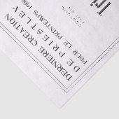 Französische Mode und Vintage Lady Lila Decoupage Seidenpapier (Detail)