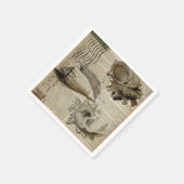 Französische Muschel Strandconic Serviette (Ecke)