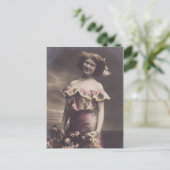 Französische Musikhalle Belle Epoque Postkarte (Stehend Vorderseite)