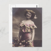 Französische Musikhalle Belle Epoque Postkarte (Vorne/Hinten)