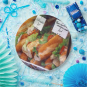 Französische Nahrung Pappteller (Party)