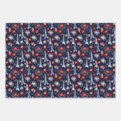 Französische Nationalfeiertage 3 Geschenkpapier Set (Vorderseite 2)