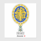 Französische Nationalmatte für Rüstungsgüter Aufkleber (Blatt)