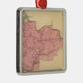 Französische Nebenfluss-Gemeinde Silbernes Ornament (Rechts)