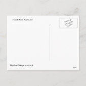 Französische Neujahrskarte Feiertagspostkarte (Rückseite)