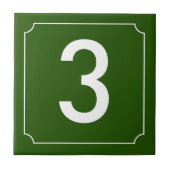 Französische Nummer Fliese (Vorderseite)