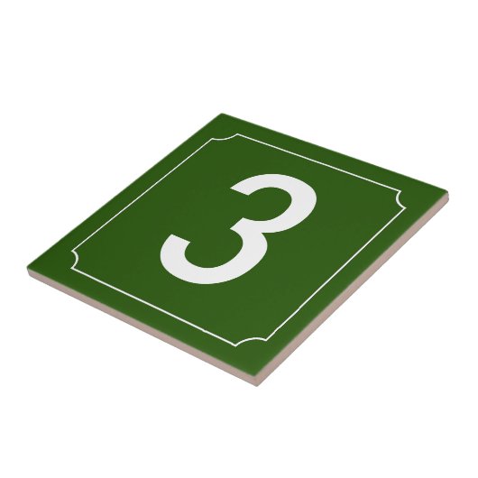 Französische Nummer Fliese (Seite)