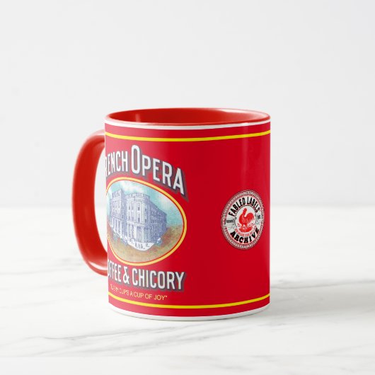 Französische Oper Coffee & Chicory Tasse (Vorderseite Links)