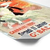 Französische Oper Masked Ball Vintag Style Poster (Ecke)