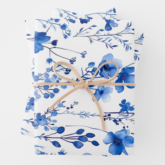 Französische Papiermuster-Wildblumen-98186 Geschenkpapier Set (Beispiel)
