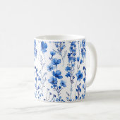 Französische Papiermuster-Wildblumen-98186 Kaffeetasse (VorderseiteRechts)