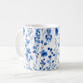 Französische Papiermuster-Wildblumen-98186 Kaffeetasse (Vorderseite Links)