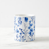 Französische Papiermuster-Wildblumen-98186 Kaffeetasse (Mittel)