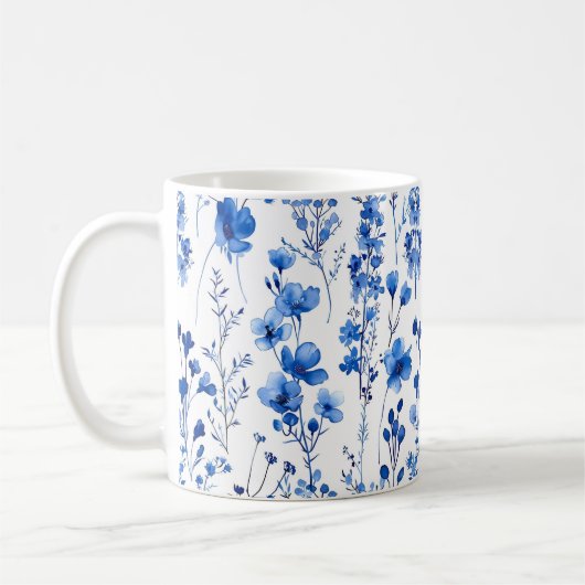 Französische Papiermuster-Wildblumen-98186 Kaffeetasse (Links)