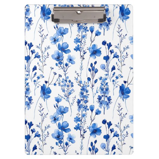 Französische Papiermuster-Wildblumen-98186 Klemmbrett (Vorderseite)