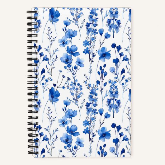 Französische Papiermuster-Wildblumen-98186 Notizblock (Vorderseite)