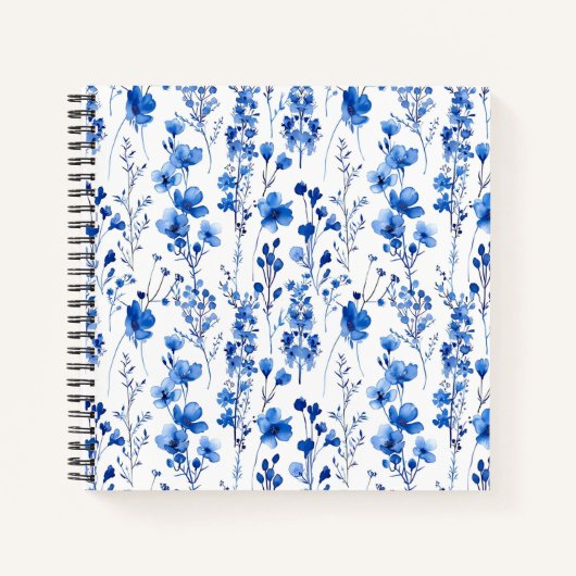 Französische Papiermuster-Wildblumen-98186 Notizblock (Vorderseite)