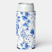 Französische Papiermuster-Wildblumen-98186 Selters Dosenkühler (Seltzer Rückseite)