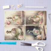 Französische Parfümerflaschen Seidenpapier (Handwerk)