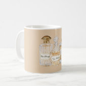 Französische Parfümflaschen Kaffeetasse (Vorderseite Links)