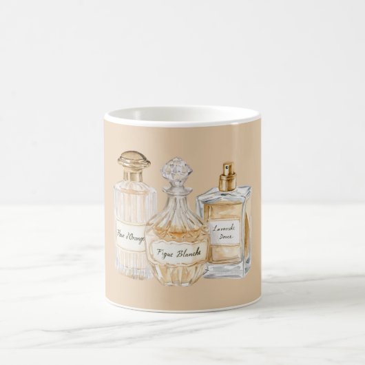 Französische Parfümflaschen Kaffeetasse (Mittel)