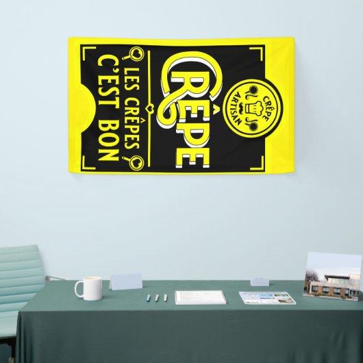 Französische Pfannkuchen Banner (Messeveranstaltung)