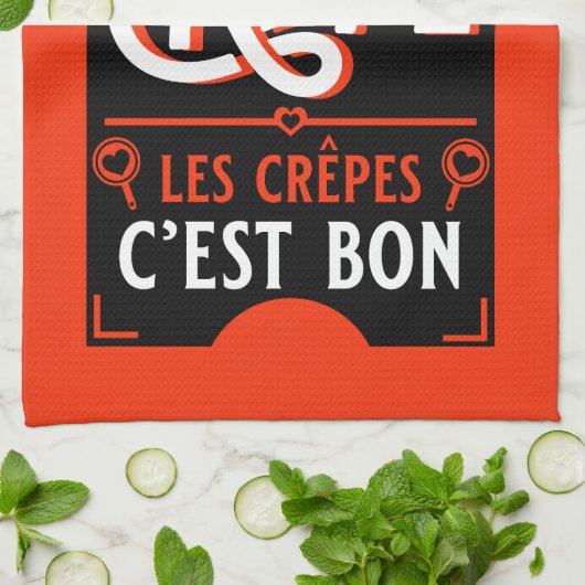 Französische Pfannkuchen Geschirrtuch (Gefaltet)