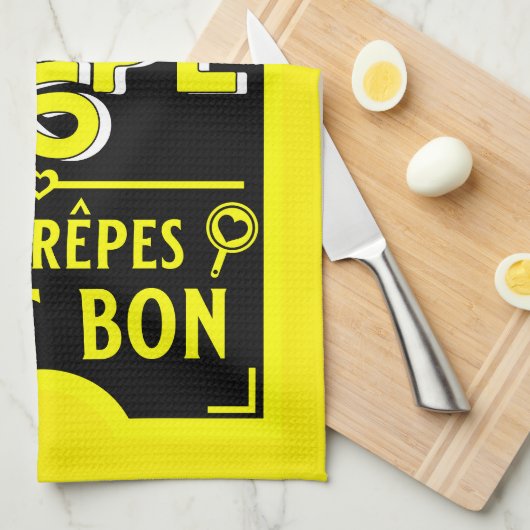 Französische Pfannkuchen Geschirrtuch (Viertel Falte)