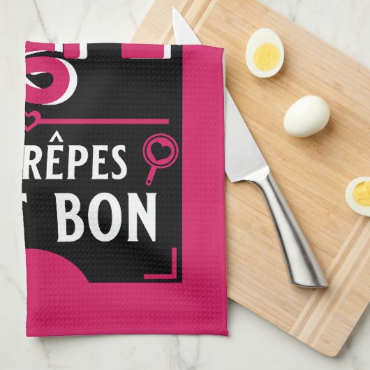 Französische Pfannkuchen Geschirrtuch (Viertel Falte)