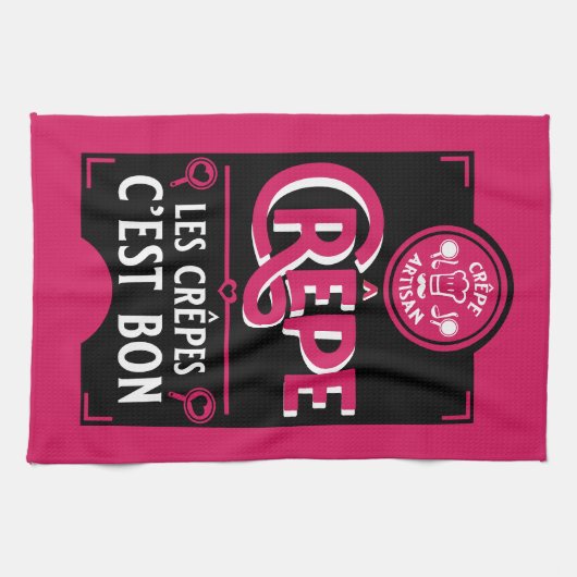 Französische Pfannkuchen Geschirrtuch (Horizontal)