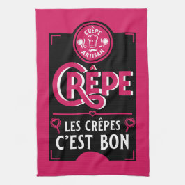 Französische Pfannkuchen Geschirrtuch