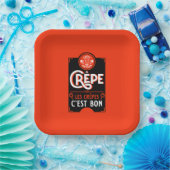 Französische Pfannkuchen Pappteller (Party)