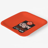 Französische Pfannkuchen Pappteller (Gewinkelt)