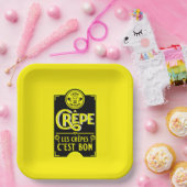 Französische Pfannkuchen Pappteller (Party)