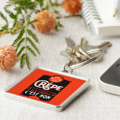 Französische Pfannkuchen Schlüsselanhänger (Seite)