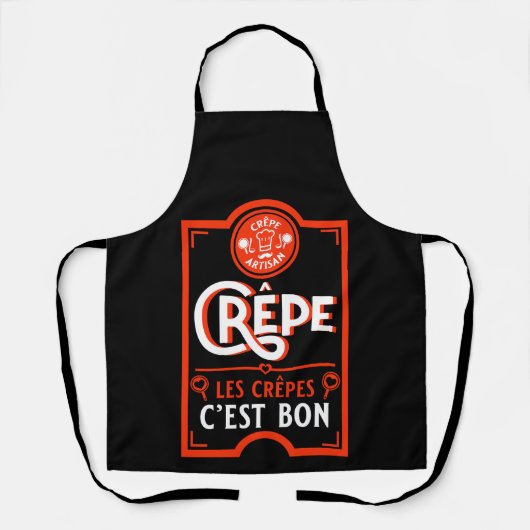 Französische Pfannkuchen Schürze (Vorderseite)