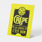 Französische Pfannkuchen Sockelschild (Vorderseite)