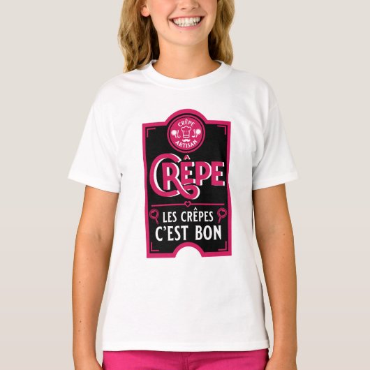 Französische Pfannkuchen T-Shirt (Vorderseite)