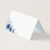 Französische Platzkarte für Vintage Hochzeiten (Rückseite)