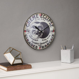 Französische Politur-Dose Große Wanduhr