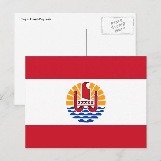 Französische Polynesien Postkarte (Vorne/Hinten)