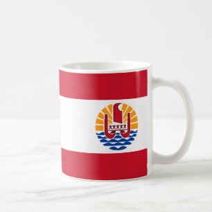 Französische polynesische Flagge Kaffeetasse