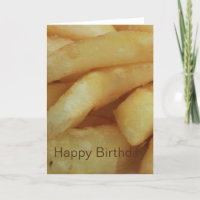 Französische Pommes Frites/Chips Happy Birthday Ca