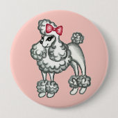 französische Poodle-Taste Button (Vorderseite)