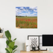 Französische Poppies in Südfrankreich Poster (Heimbüro)