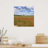 Französische Poppies in Südfrankreich Poster (Küche)