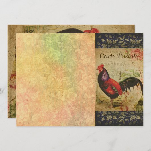 Französische Postkarte (Vorne/Hinten)